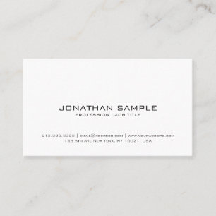 Carte De Visite Élégant professionnel moderne design élégant