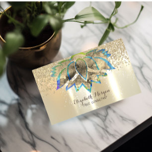 Carte De Visite Élégant professionnel moderne, Diamants, Lotus Chi