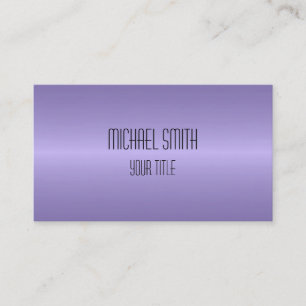 Carte De Visite Élégant professionnel moderne Lavender Blur