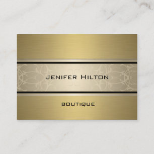 Carte De Visite Élégant professionnel moderne luxe doré
