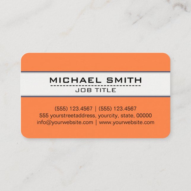 Carte De Visite Élégant professionnel moderne Mango Tango minimali (Dos)