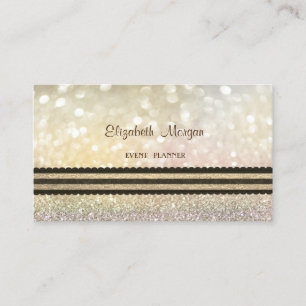 Carte De Visite Élégant professionnel moderne, Striped Bokeh