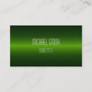 Carte De Visite Élégant professionnel moderne vert foncé