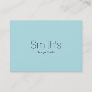 Carte De Visite Élégant professionnel simple moderne Poudre bleu