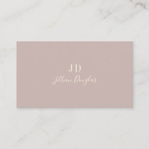 Carte De Visite Élégant Professionnel Simple Monogramme Calligraph
