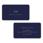 Élégant professionnel simple Monogramme Marine min