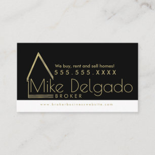 Carte De Visite Elegant Property Manager Home Sales Broker  