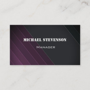 Carte De Visite Élégant, rayures, motif rayé