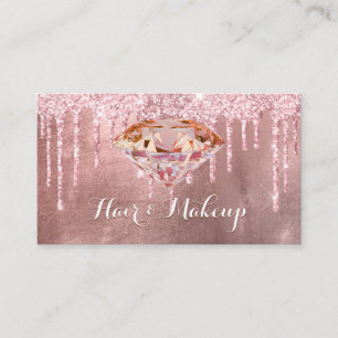 Carte De Visite Elégant rose Diamond Parties scintillant Drivers B