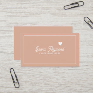 Carte de visite Elegant Rose Dusty