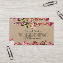 Élégant Rose Floral Wedding planner professionnel