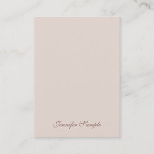 Carte De Visite Élégant script manuscrit moderne minimaliste Plain
