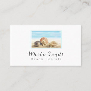 Carte De Visite Elégant Seashell Beach Cottage Service de location