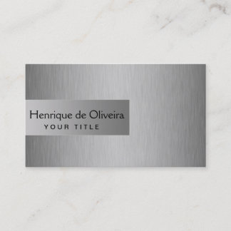 Carte De Visite Élégant Silver