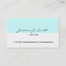 élégant, simple, blanc & bleu simple professionnel