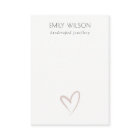 Élégant simple Coeur Clair