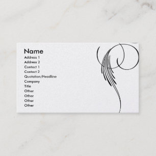 Carte de visite élégant simple de remous