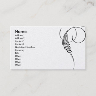 Carte de visite élégant simple de remous