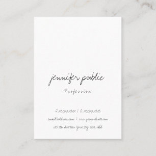 Carte De Visite Élégant Simple Freehand Script Professionnel tenda