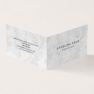 Carte De Visite Élégant simple Gris simple Professionnel