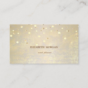 Carte De Visite Élégant Simple, Minimaliste, Confettis
