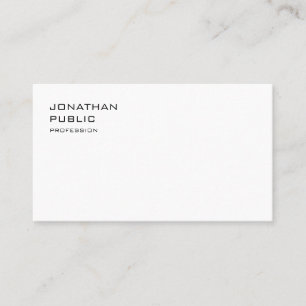 Carte De Visite Élégant Simple Moderne Minimaliste Sobre
