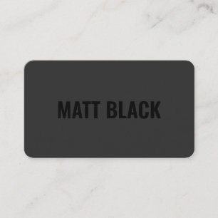 Carte De Visite Élégant simple noir et blanc professionnel moderne