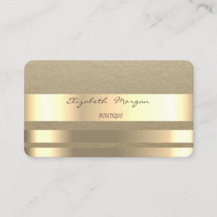 Carte De Visite Élégant  Simple,Rustique,Rayé Kraft