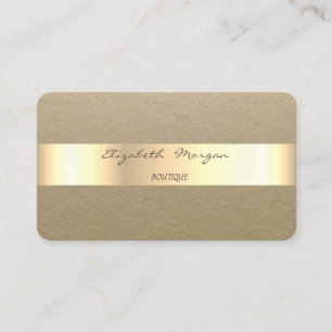 Carte De Visite Élégant  Simple,Rustique,Rayure Kraft