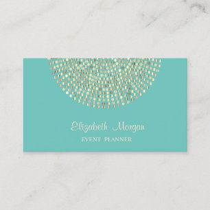 Carte De Visite Élégant Stylé Professionnel, Simple, Points Dorés