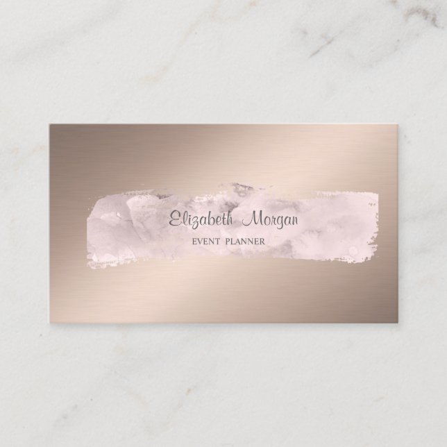 Carte De Visite Élégant Style Simple, Peinture Stroke (Devant)