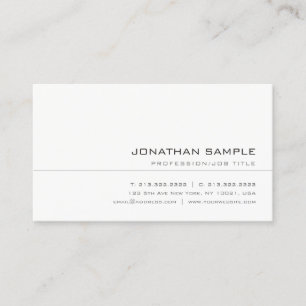 Carte De Visite Elégant tendance Creative Simple Professional Plai