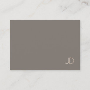 Carte De Visite Élégant tendance moderne Monogramme simple Modèle