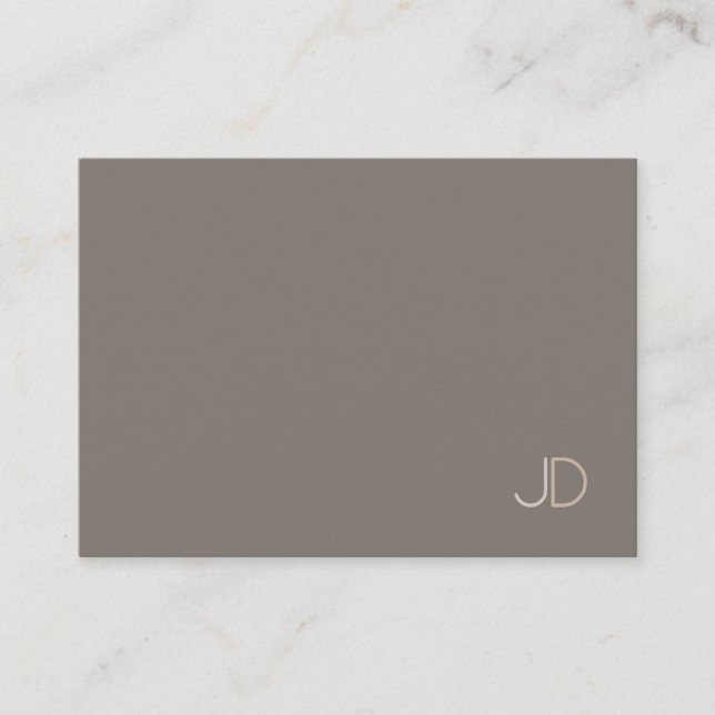 Carte De Visite Élégant tendance moderne Monogramme simple Modèle (Devant)
