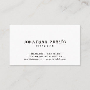 Carte De Visite Élégant tendance Simple Moderne Modèle professionn