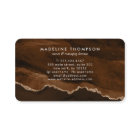 Elégant Velours Rouille Or Marbre Agate Géode