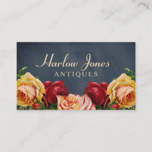 Carte De Visite Elegant Vintage Roses