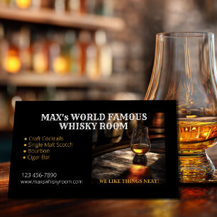 Carte De Visite Elégant Whisky Room