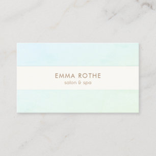 Carte De Visite Elégante Aqua Green Ombre Beauté moderne