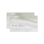 Elégante aquarelle verte et grise