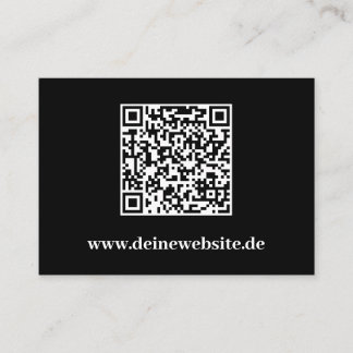 Carte de visite élégante avec modèle noir de code 