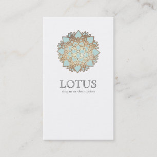 Carte De Visite Élégante boutique de mode femme Lotus Blanc