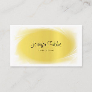 Carte De Visite Élégante calligraphie Or tendance Look Classy Luxe