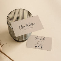Elégante Crème Beige Minimaliste Boho Chic Moderne
