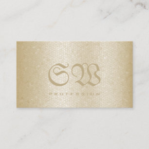 Carte De Visite Élégante crème Serpent Motif Couleurs claires Mono