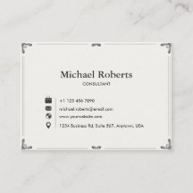 Carte de visite élégante | Design moderne 3,5" × 2