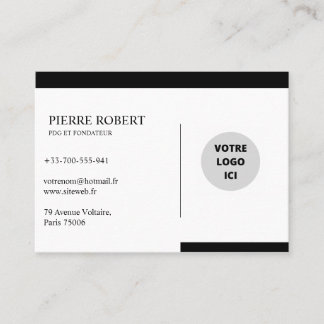 CARTE DE VISITE ÉLÉGANTE ET PERSONNALISÉE