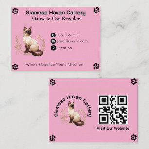 Carte de visite élégante et personnalisée pour cha