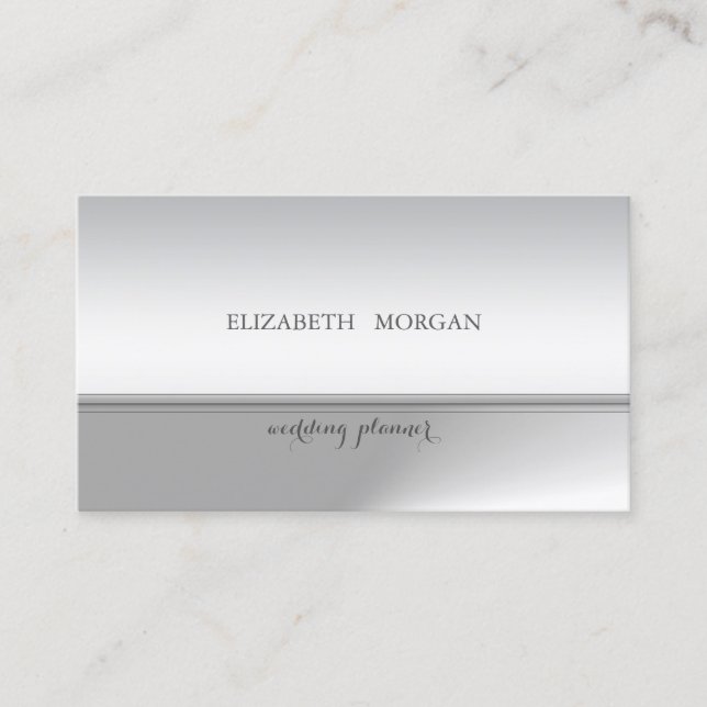 Carte De Visite Élégante Glitterie Chic Professionnelle (Devant)