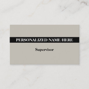 Carte de visite élégante, humble et simple